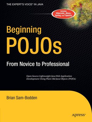 cover image of Beginning POJOs